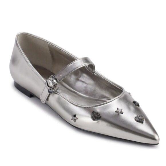 Karl Lagerfeld Shoes - KARL LAGERFELD PARIS Veyda Pointed Toe Mary Jane Flat (Women) - NEW